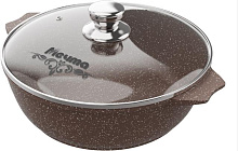 МЕЧТА 33806 Гранит brown 3л стеклянная крышка Жаровня