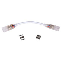 ECOLA SCVM14ESB LED STRIP 220V CONNECTOR гибкий соединитель лента-лента 4-х конт с разъемами для ленты IP68 RGB 14X7 аксессуары для светильников