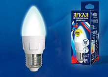 UNIEL (UL-00004295) LED-C37 7W/4000K/E27/FR/DIM PLP01WH Светодиодная лампа