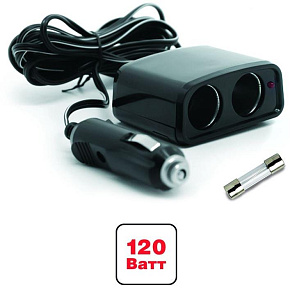 AVS CS201 прикуривателя 12/24 (на 2 выхода)