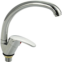 САНАКС 13080 Смеситель для кухни, шаровый, боковой, поворотный излив, цвет ХРОМ Смесители