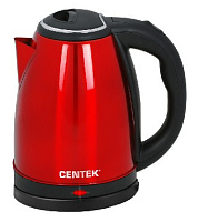 CENTEK CT-1068 red (2л. металл) Чайник электрический CENTEK CT-1068 красный нержавейка