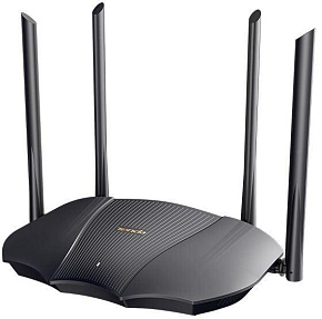 TENDA Wi-Fi TX12 Wi-Fi 6 роутер AX3000, до 574 Мбит/с на 2,4 ГГц + до 2402 Мбит/с на 5 ГГц, LAN 2x1Гбит/с, WAN 1x1Гбит/с, 4 антенны