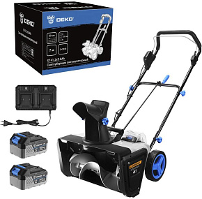 DEKO ST41, 2*20В, 2*5.0Ач, 50см, 2 фары 085-4445 Снегоуборщик аккумуляторный