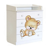 ФЕЯ Комод Фея 1580 Медвежонок, белый (1кор) Комод ФЕЯ Комод Фея 1580 Медвежонок, белый (1кор)