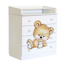 ФЕЯ Комод Фея 1580 Медвежонок, белый (1кор) Комод ФЕЯ Комод Фея 1580 Медвежонок, белый (1кор)