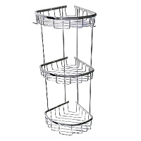 САНАКС 75255 Полочка угловая овальная тройная 22 см Полка