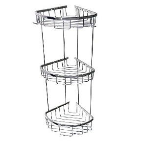 САНАКС 75255 Полочка угловая овальная тройная 22 см Полка