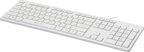ОКЛИК 500M белый USB slim Multimedia Клавиатура