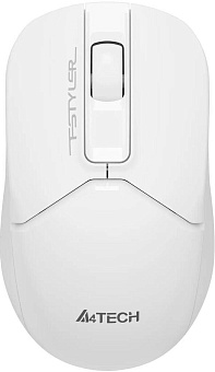 A4TECH Мышь Fstyler FG12S белый оптическая 1200dpi silent беспров. USB 3but
