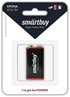 SMARTBUY (SBBZ-9V01B) 6F22/1B крона Элементы питания