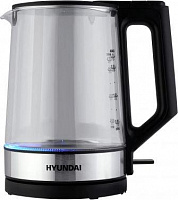 HYUNDAI HYK-G8808 1.7л. 2200Вт черный/серебристый (стекло)