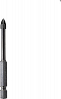 KRANZ (KR-91-0646) Сверло по стеклу и керамике 3 мм, 4 грани, шестигранный хвостовик Сверло