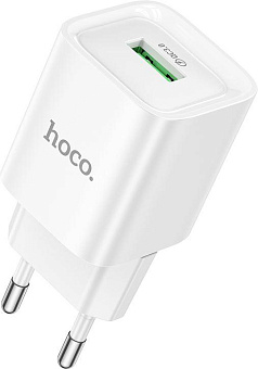 HOCO (6942007630214) C145A 1USB 3.0A QC3.0 18W White СЗУ HOCO (6942007630214) C145A 1USB 3.0A QC3.0 18W White
