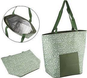 ECOS Термосумка Leaves Tote, CB-43, 20л, р-р: 42*17*34 см 5043 Термосумка