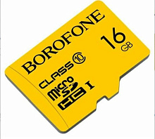 BOROFONE (6931474701220) 16GB Micro-SD Class 10 Yellow Карта памяти