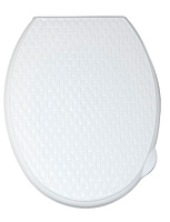 VIOLET Ротанг (белый) 112006 Сиденье для унитаза