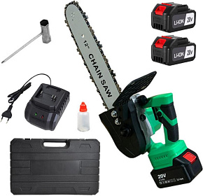 ZITREK GreenSaw 20 PRO (20В, 4 Ач Li-ion аккум. 2шт, ЗУ) 082-1852 Пила цепная аккумуляторная
