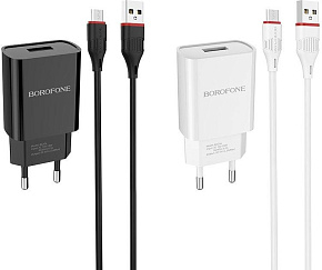 BOROFONE (6931474702135) для micro USB BA20Am Black СЗУ BOROFONE (6931474702135) для micro USB BA20Am Black
