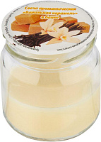 ВОЛШЕБНАЯ СТРАНА Свеча ароматическая Ванильная карамель в банке (105746)
