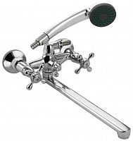 MYFAIR 87141 Смеситель в ванную металлокерамика с шаровым переключением, ручка крест Смеситель для ванны