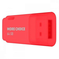 MORE CHOICE (4610196407475) MF64 USB 64GB 2.0 Red Флэш-накопитель
