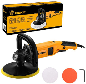 DEKO DKP1400-180, 180мм, 1400 Вт 083-1049 Шлифмашина полировальная сетевая