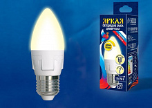 UNIEL (UL-00004297) LED-C37 7W/3000K/E27/FR/DIM PLP01WH Светодиодная лампа