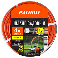 PATRIOT 777001102 поливочный, PVC-3425, 4 слоя, 3/4 , 25 м Шланг садовый PATRIOT 777001102 поливочный, PVC-3425, 4 слоя, 3/4 ", 25 м