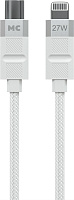 MORE CHOICE (4620202555045) K87ia USB 3.0A PD 27W для Lightning ng 8-pin Type-C - 1м , белый Кабель