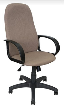 ЯРКРЕСЛА Кр33 ТГ ПЛАСТ С12(ткань бежевая+коричневая) Кресло компьютерное