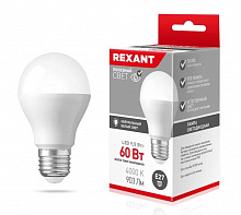 REXANT (604-002) A60 9,5 ВТ E27 903 ЛМ 4000 K Лампа светодиодная