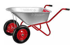 ЗУБР 39952 90л, 180кг Тачка строительная ЗУБР 39952 90л