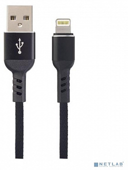 PERFEO (I4316) USB A вилка - Lightning вилка, 2.4A, черный, длина 1 м., Light Premium Кабель
