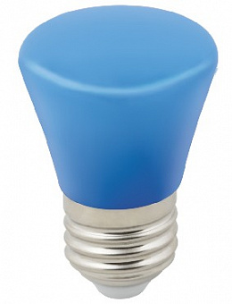 VOLPE (UL-00005639) LED-D45-1W/BLUE/E27/FR/С BELL Лампа декоративная светодиодная