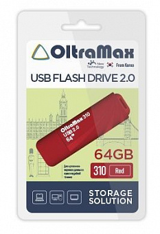 OLTRAMAX OM-64GB-310-Red USB флэш-накопитель
