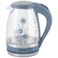 ENERGY E-279 (1,5л. стекло) синий Чайник электрический