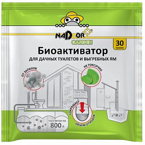 NADZOR Биоактиватор для дачных туалетов и септиков, 30 гр., в порошке, универсальный, Garden BIOWC3 Биоактиватор для дачных туалетов и септиков