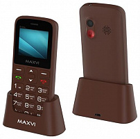 MAXVI B100ds Brown Телефон мобильный