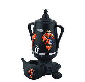 ДОБРЫНЯ DO-432 Снегирь на черном Электросамовар