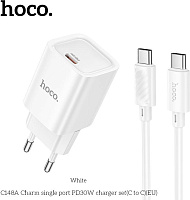 HOCO (6942007630320) C148Aaa 1Type-C PD 30W , White СЗУ