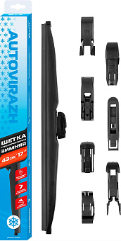 AUTOVIRAZH AV-001733 AV-350W зимняя 43см/17 мультиадаптерная Щетка стеклоочистителя