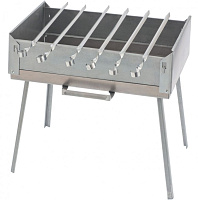 PALISAD Мангал-дипломат в сумке 410X280X125 мм, 1,5 мм, 6 шампуров в комплекте, Россия CAMPING 69538 Мангал