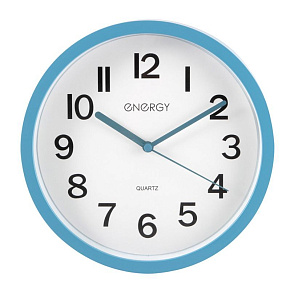 ENERGY ЕС-139 синие Часы настенные