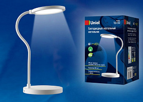 UNIEL (UL-00003338) TLD-553 White/LED/400Lm/4500K/Dimmer/USB