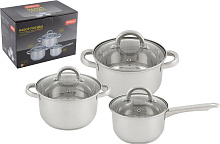 MALLONY MEDIANO-SET-6 (1,9л. 2,6л. 3,6л.) Набор посуды