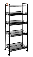 ЗМИ Ладья 35 КС на колесиках черный Э 410 Этажерка