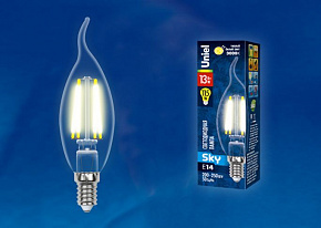 UNIEL (UL-00005903) LED-CW35-13W/3000K/E14/CL PLS02WH Лампочки светодиодные