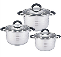WEBBER BE-623/6 Набор посуды 6 пр Набор посуды из нерж.стали