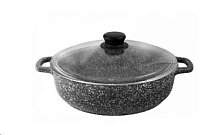 ТРАДИЦИЯ ТМ9243 а/пр литая 24см стекл/кр Мрамор Жаровня